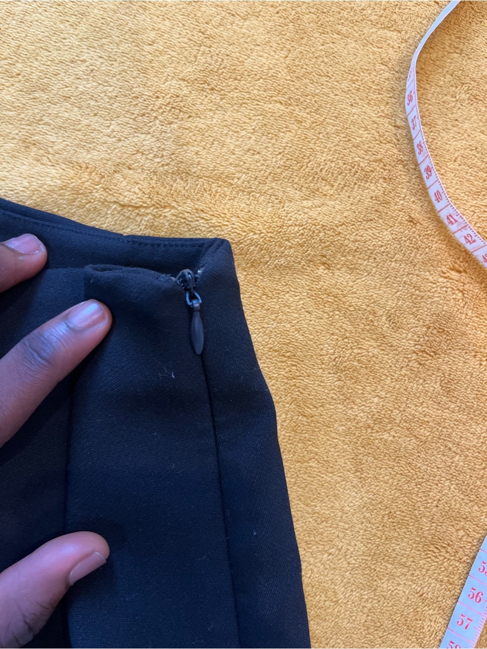 Zara Navy Button-Front Mini Skirt - Picture 7 of 8